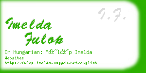 imelda fulop business card